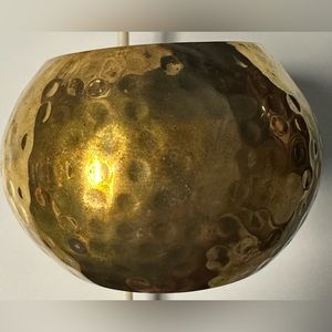 Hammered brass bangle bracelet